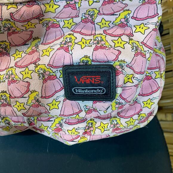 Vans x Nintendo Princess Peach Backpack Limited Collab super Mario bros bookbag - Picture 10 of 11